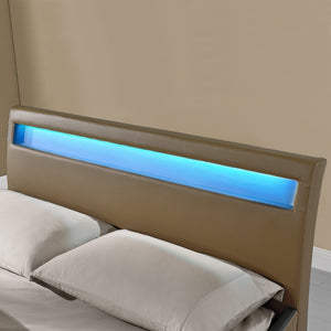Corium® Valencia - LED - Bedframe kunstleer - verschillende maten en kleuren