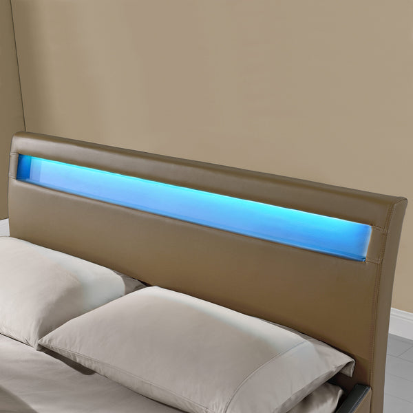 Corium® Valencia - LED - Bedframe kunstleer - verschillende maten en kleuren