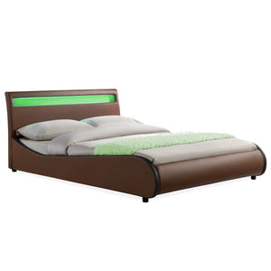 Corium® Valencia - LED - Bedframe kunstleer - verschillende maten en kleuren