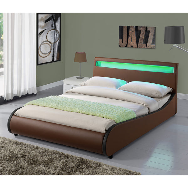 Corium® Valencia - LED - Bedframe kunstleer - verschillende maten en kleuren