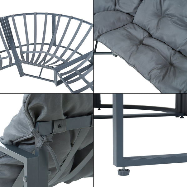 Loungeset Karg tuinset met kussens casa.pro