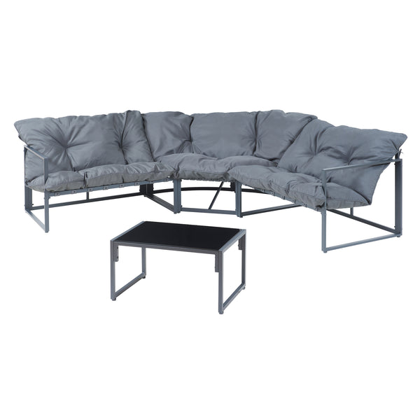 Loungeset Karg tuinset met kussens casa.pro