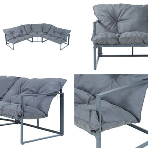 Loungeset Karg tuinset met kussens casa.pro