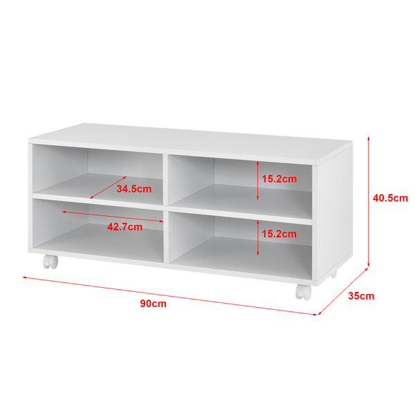[en.casa] Opbergkast open kast op wielen Gränne - 5 varianten