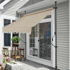 Klemmmarkise Stang Grijs of Zandkleurig [pro.tec] - premiumXL