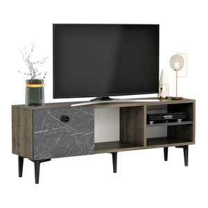Meuble TV Nannestad à porte avec espace de rangement 45 x 120 x 30 cm [en.casa]