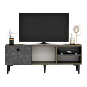 Meuble TV Nannestad à porte avec espace de rangement 45 x 120 x 30 cm [en.casa]