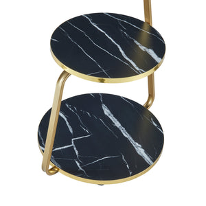 Table d'appoint Sipoo à 3 niveaux 74 x 46 x 37 cm [en.casa]