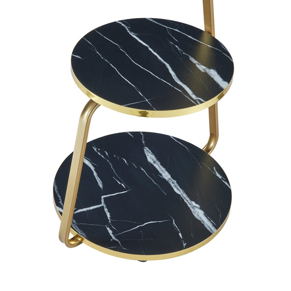 Table d'appoint Sipoo à 3 niveaux 74 x 46 x 37 cm [en.casa]