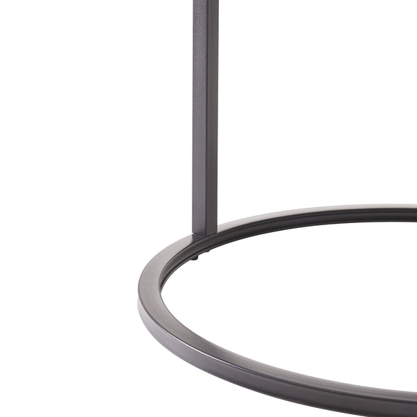 Set de 2 tables basses Kokkola rondes gigognes en verre [en.casa]