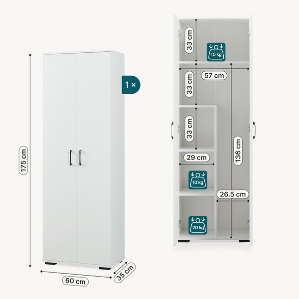 Armoire polyvalente Chalvefted [en.casa]