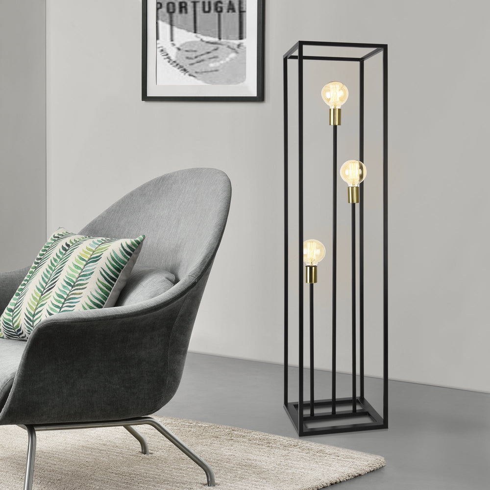 Staande lamp Groningen 3-lichts metaal [lux.pro] - premiumXL