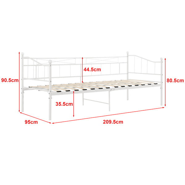 Eenpersoons slaapbank Arjeplog 90x200 cm - 2 varianten