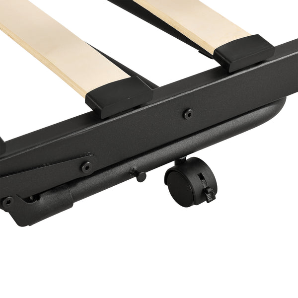 Lit gigogne en métal Skutskär 90x200 cm avec sommier à lattes [en.casa]