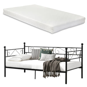 Eenpersoons slaapbank of 3-zitsbank met matras 90x200 cm - verschillende kleuren