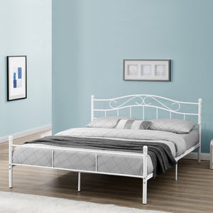 Lit en métal Florenz en différentes couleurs et tailles [en.casa] - premiumXL