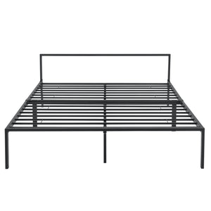 Metalen bedframe Zeus met bedbodem en matras - verschillende maten en kleuren