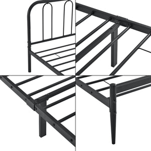 Stalen bed Hanko bedframe met bedbodem - verschillende maten