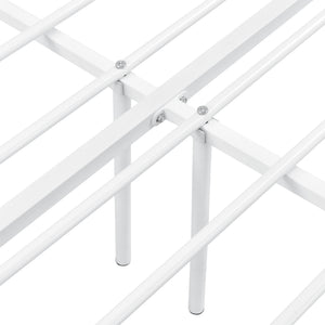 Cadre de Lit Apolda en Métal Plusieurs tailles Blanc Mat [en.casa]