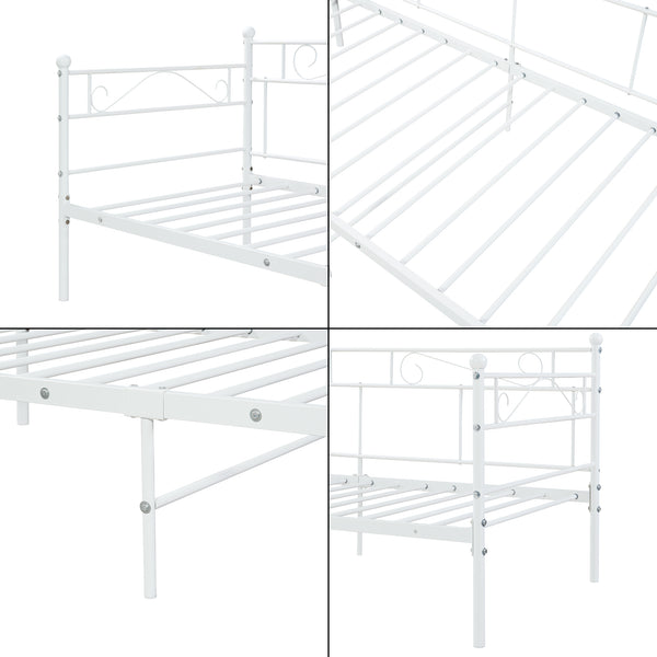 Divan Lit Simple Granda avec Matelas 90 x 200 Couleurs différentes [en.casa]