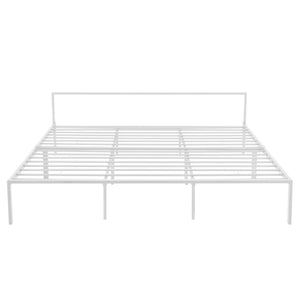 Metalen bed Imatra bedframe met bedbodem wit - verschillende maten