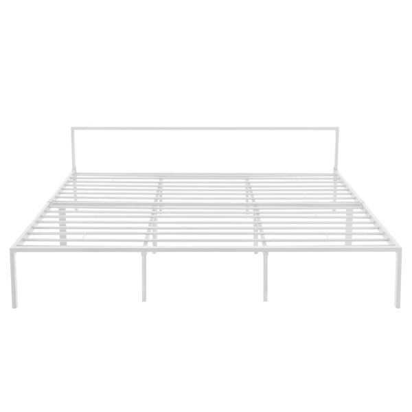 Metalen bed Imatra bedframe met bedbodem wit - verschillende maten