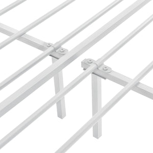 Metalen bed Imatra bedframe met bedbodem wit - verschillende maten