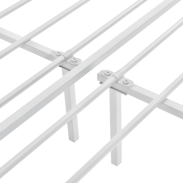 Metalen bed Imatra bedframe met bedbodem wit - verschillende maten