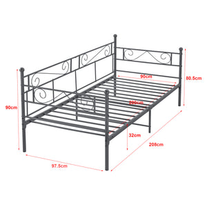 Eenpersoons slaapbank of 3-zitsbank Kerava met matras en bedbodem 90x200 cm - 3 varianten