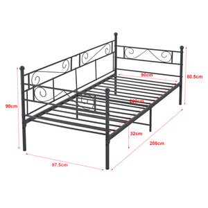 Eenpersoons slaapbank of 3-zitsbank Kerava met matras en bedbodem 90x200 cm - 3 varianten