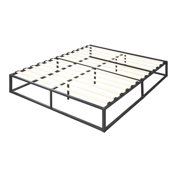 Cadre de Lit Kreta avec Matelas [en.casa]