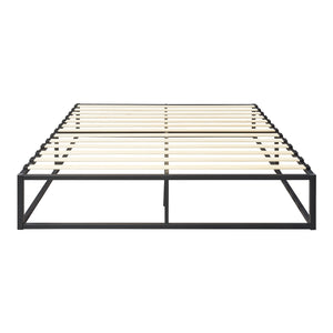 Cadre de Lit Kreta avec Matelas [en.casa]