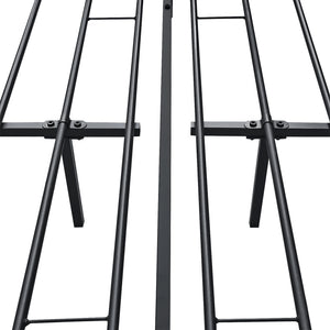 Stalen bed Laos bedframe met bedbodem zwart [en.casa]