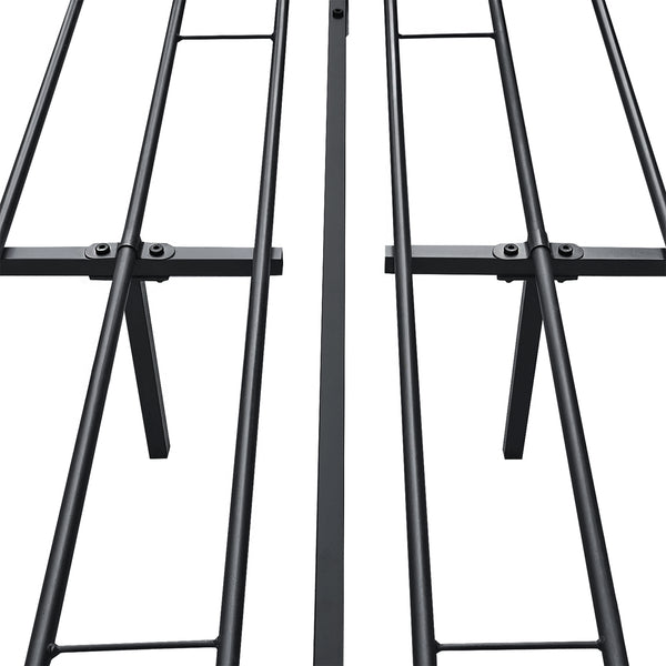Stalen bed Laos bedframe met bedbodem zwart [en.casa]