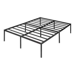 Metalen bed Vårdö met bedbodem zwart [en.casa]