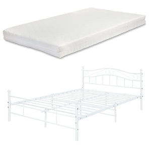 Metalen bedframe Florenz incl. matras en bedbodem - verschillende maten en kleuren