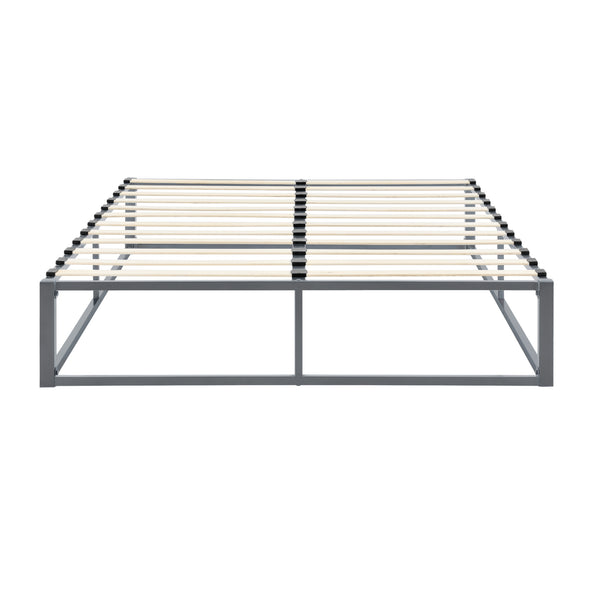 Cadre de Lit Kreta avec Matelas [en.casa]
