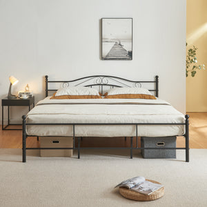 Cadre De Lit Double Florenz avec matelas Plusieurs tailles et couleurs [en.casa]
