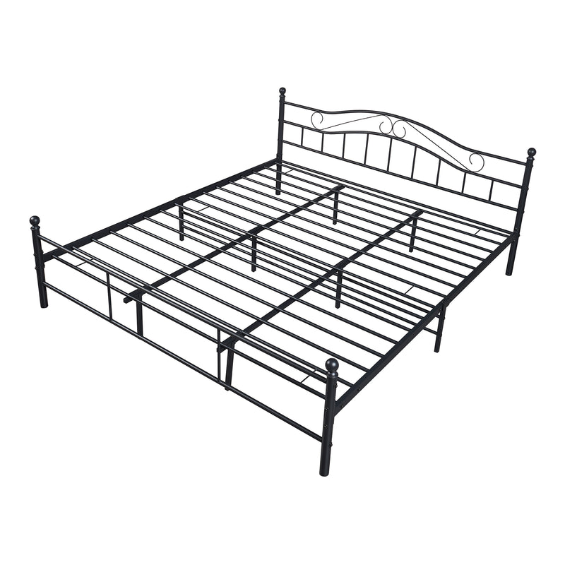 Croquis coté Cadre De Lit Double Florenz avec matelas Plusieurs tailles et couleurs [en.casa]