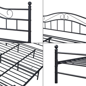 Cadre De Lit Double Florenz avec matelas Plusieurs tailles et couleurs [en.casa]