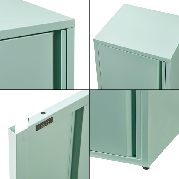 Metalen kast Burlöv 88x40x35 cm [en.casa]