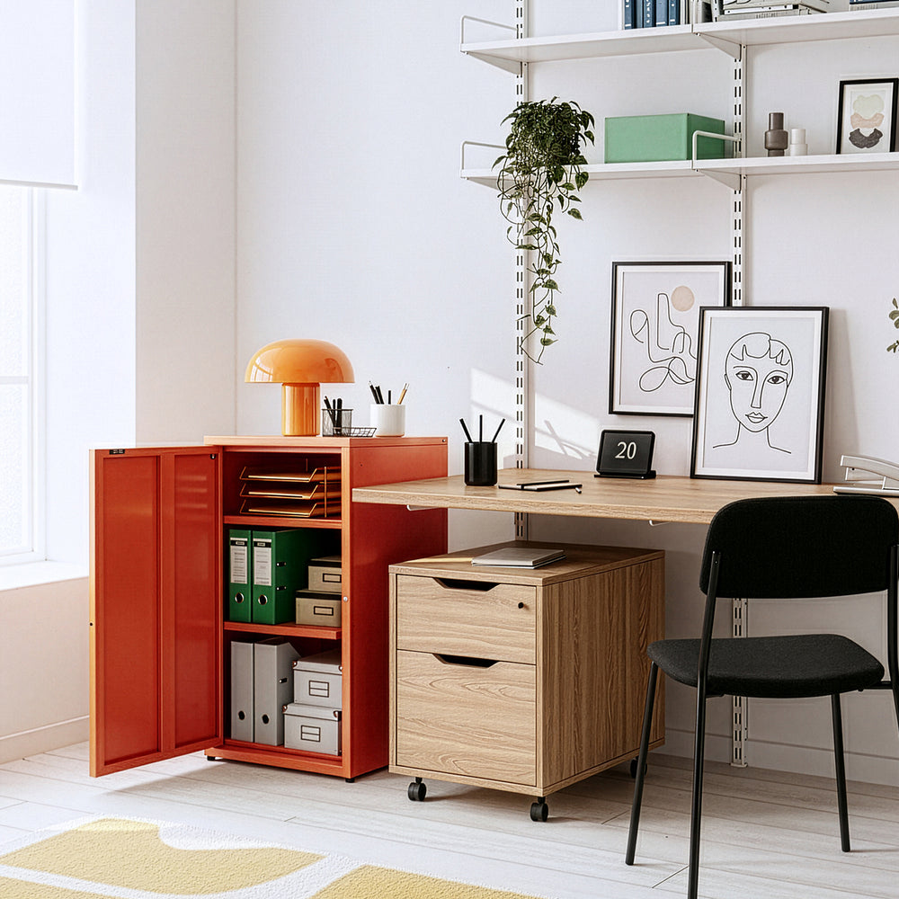 Metalen kast Burlöv Staal [en.casa] - premiumXL