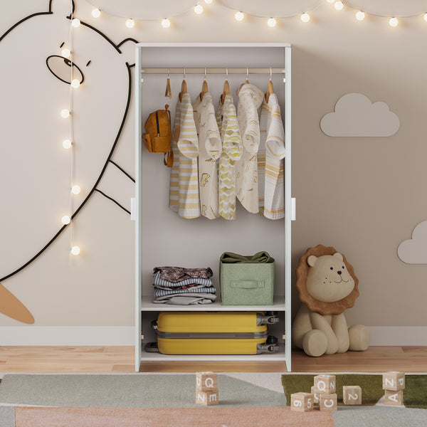Kinderkast Sandnes 2-deurs 123x60x40 cm [en.casa]