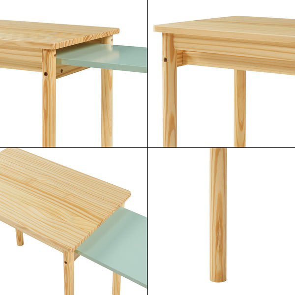 Bureau extensible pour enfant Skellefteå 60 x 38 x 51,5 cm [en.casa]
