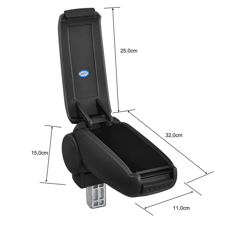 Croquis coté Accoudoir Central Rembourré pour Renault Clio V / Clio 5 [pro.tec]