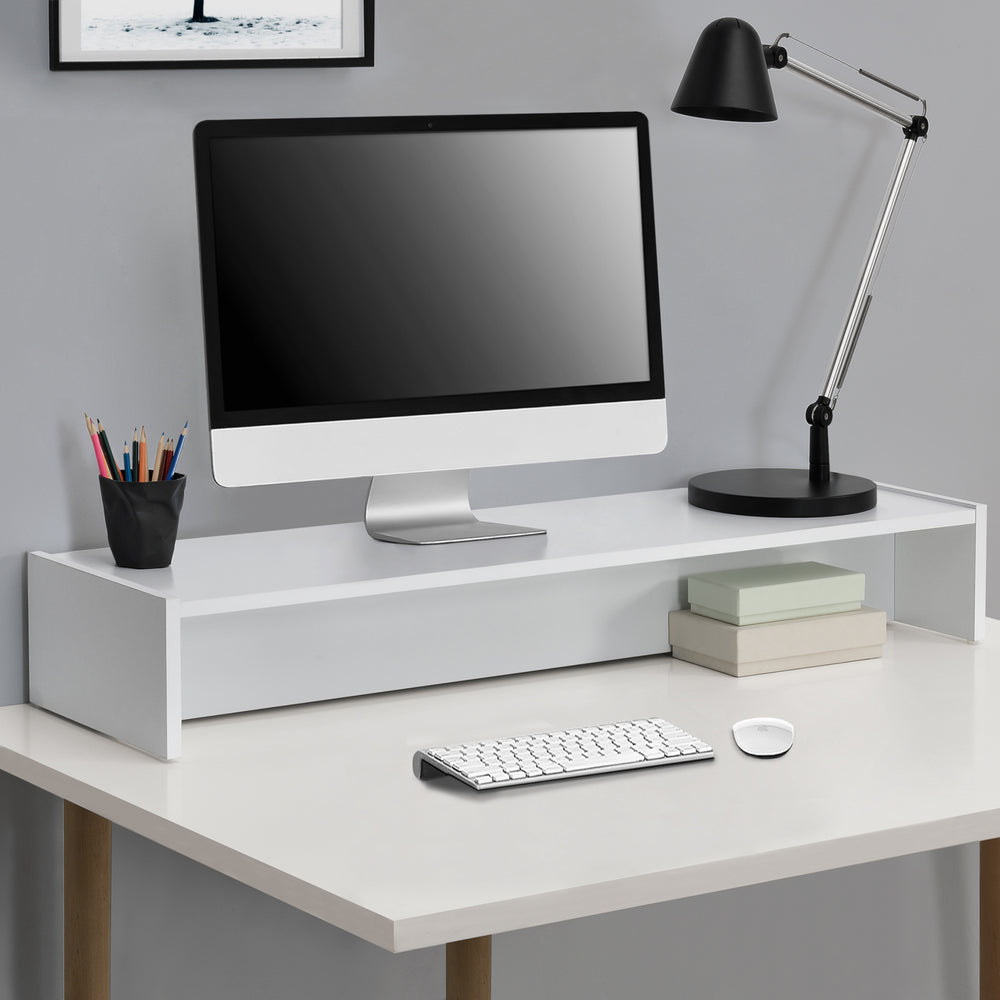 Monitorregaal Flenserg 100x27x15 cm in versch. kleuren en.casa - premiumXL