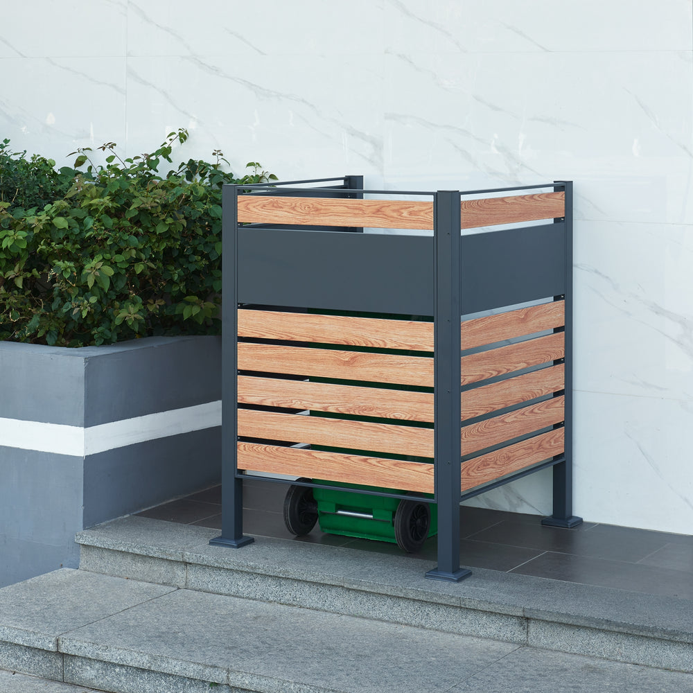 Clôture pour poubelles Uusikaupunki [en.casa] - premiumXL