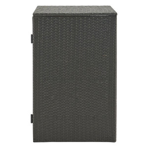 Cache poubelle Widnau avec revêtement polyrotin [en.casa]