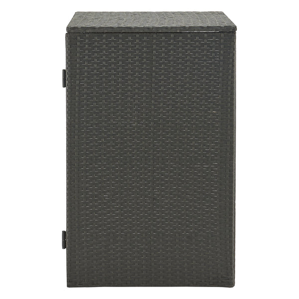 Cache poubelle Widnau avec revêtement polyrotin [en.casa]