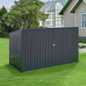 [en.casa] Containerombouw Grebin staal donkergrijs - 2 varianten